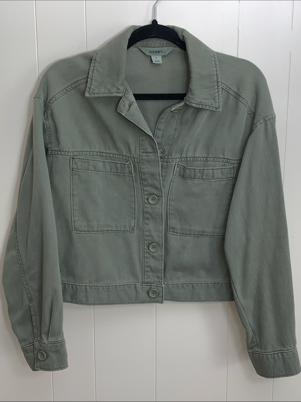 Old Navy Light Sage Utility Jean Jacket - Women's